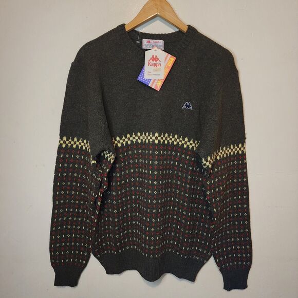 Vintage 70s Robe Di Kappa Shetland Wool Sweater Fair Isle New Deadstock Rare - Picture 14 of 15